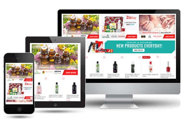 health & beauty mobile ui/ux